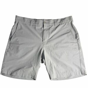 Travis Mathew Men's Tech Chino Short 8in Heather sleet grey size 34